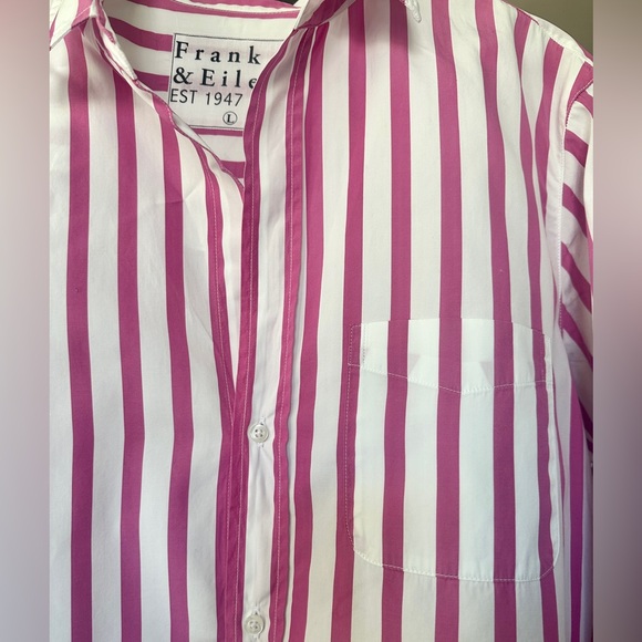 Frank & Eileen Silvio Button Up Stripe Shirt.                     Lightly Worn - Picture 3 of 7